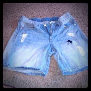 Denim shorts